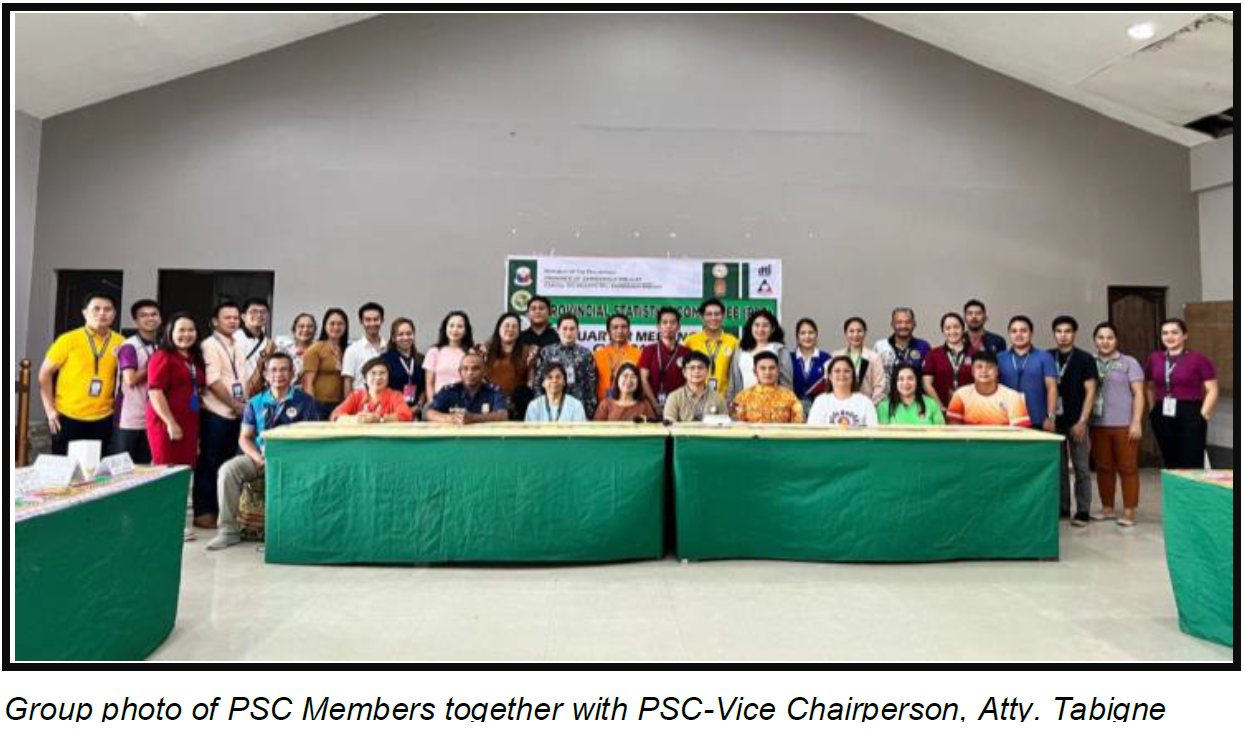 Group photo of PSC Members together with PSC-Vice Chairperson, Atty. Tabigne