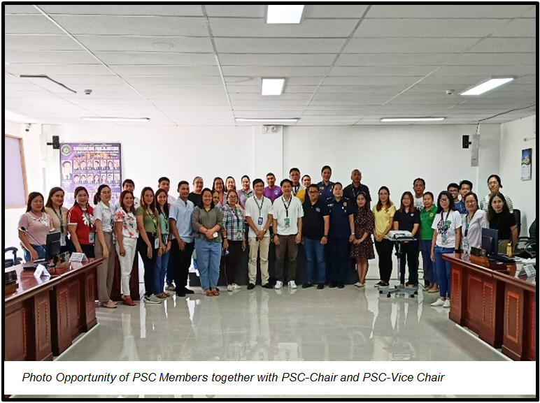 Photo Opportunity of PSC Members together with PSC-Chair and PSC-Vice Chair