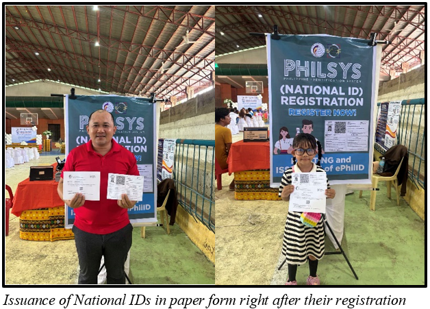 Issuance of National IDs in paper form right after their registration