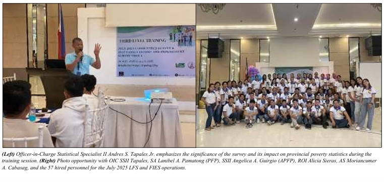 PSA Zamboanga del Norte Conducts the 3rd Level Training for 2025 July Labor Force Survey and Family Income and Expenditure Survey 1st Visit