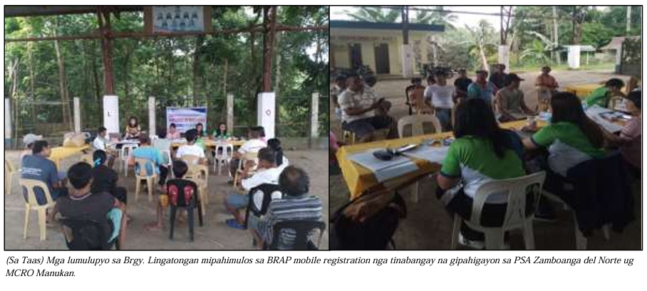 BRAP Mobile Registration sa Barangay Lingatongan, Manukan, Zamboanga Del Norte