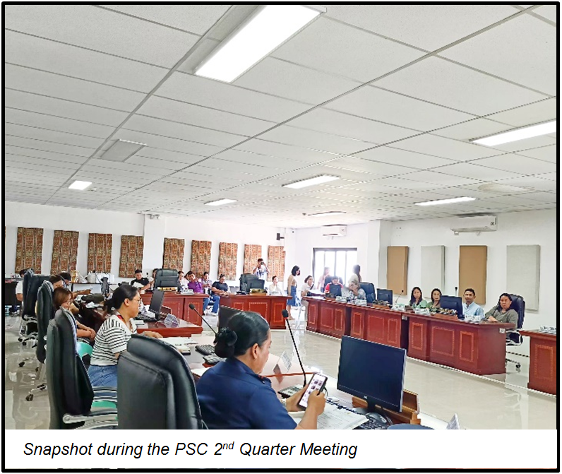 Snapshot during the PSC 2nd Quarter Meeting