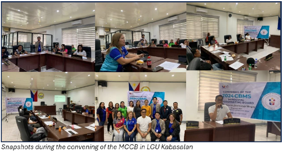 Snapshots during the convening of the MCCB in LGU Kabasalan