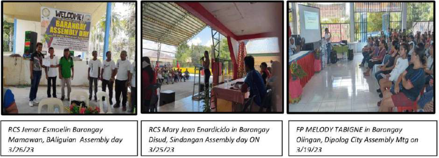 Barangay Assemble: An Avenue for Info Dissemination