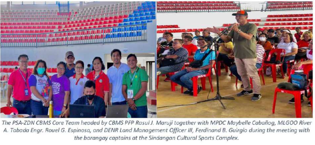 PSA ZDN CBMS Core Team Meets With Barangay Captains Addressing Boundary Conflicts