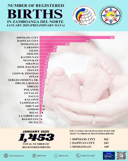 Number Of Registered Births January 2025