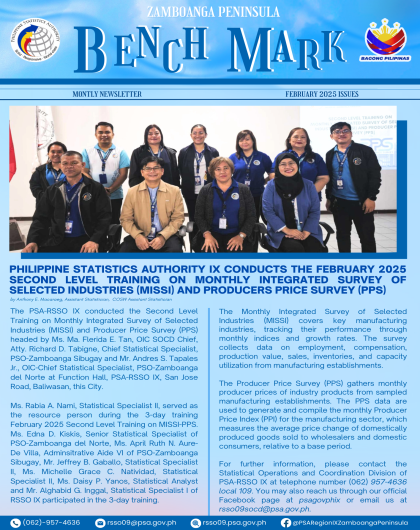 Zamboanga Peninsula Benchmark Newsletter - February 2025